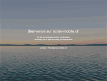 Tablet Screenshot of ecran-mobile.ch